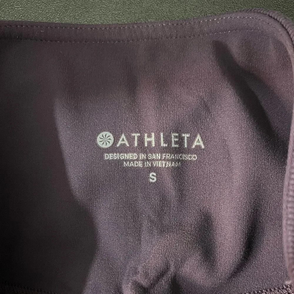 ATHLETA Purple Barre Rib Tight Powervita‎ Leggings